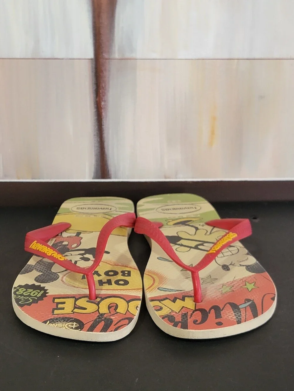 Havaianas Men's Disney Flip Flops Mickey Mouse Sz 13 (EU 47/48)